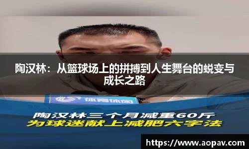 陶汉林：从篮球场上的拼搏到人生舞台的蜕变与成长之路