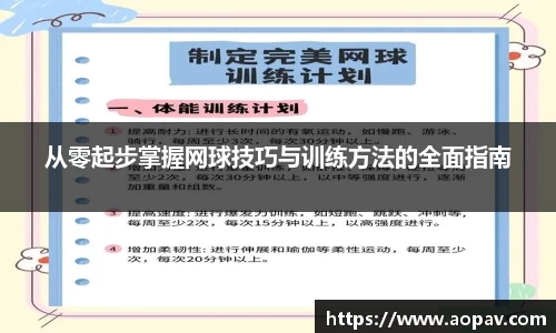 从零起步掌握网球技巧与训练方法的全面指南